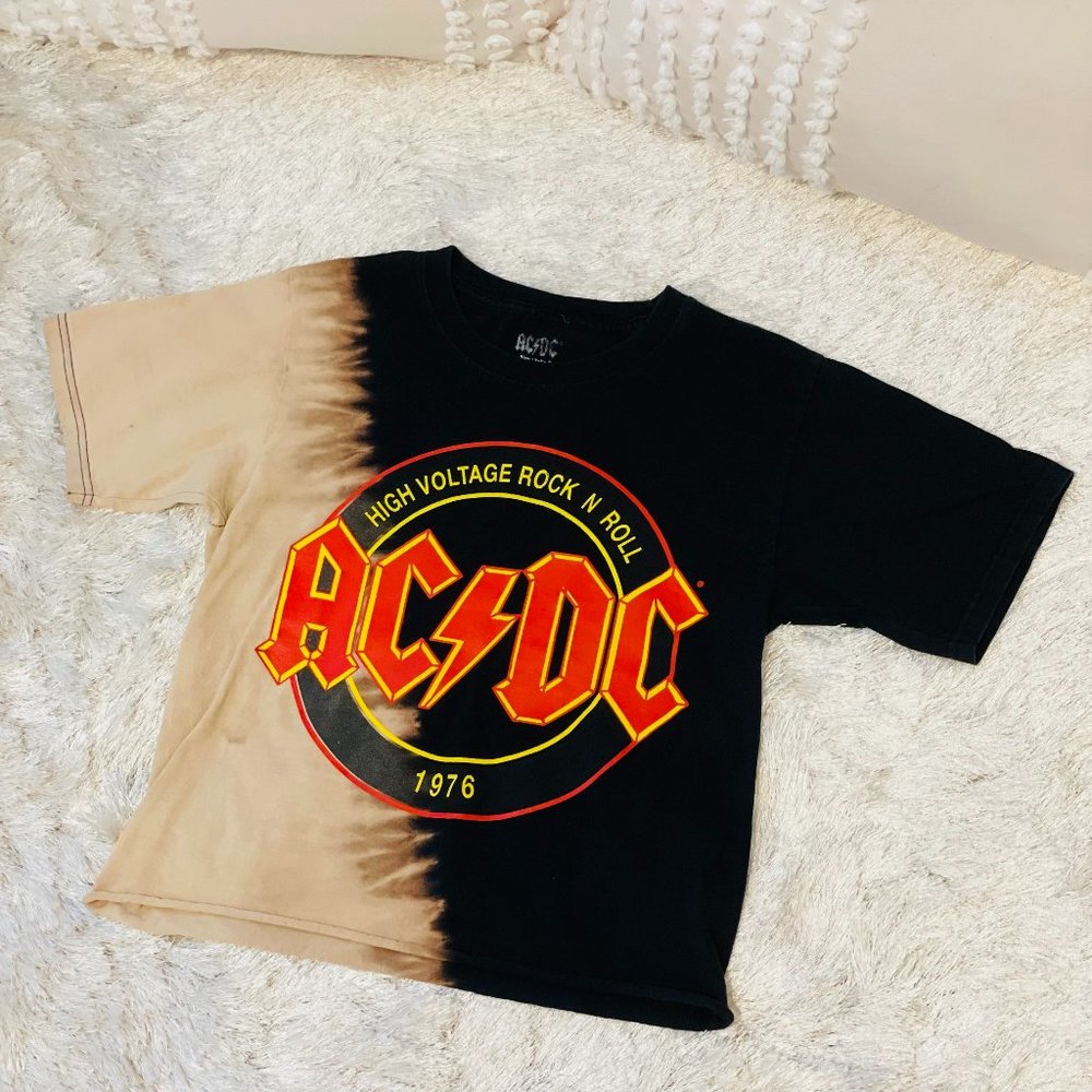 ACDC crop top size small